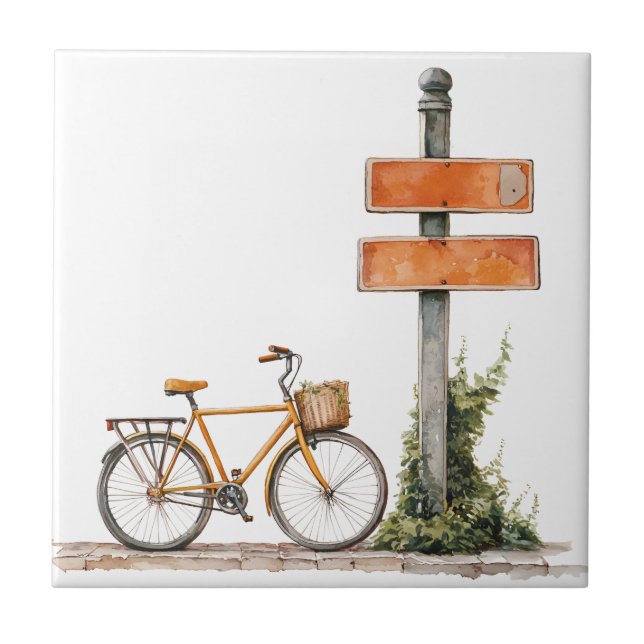 Italienischer Frühling Clipart Fliese (Vorderseite)