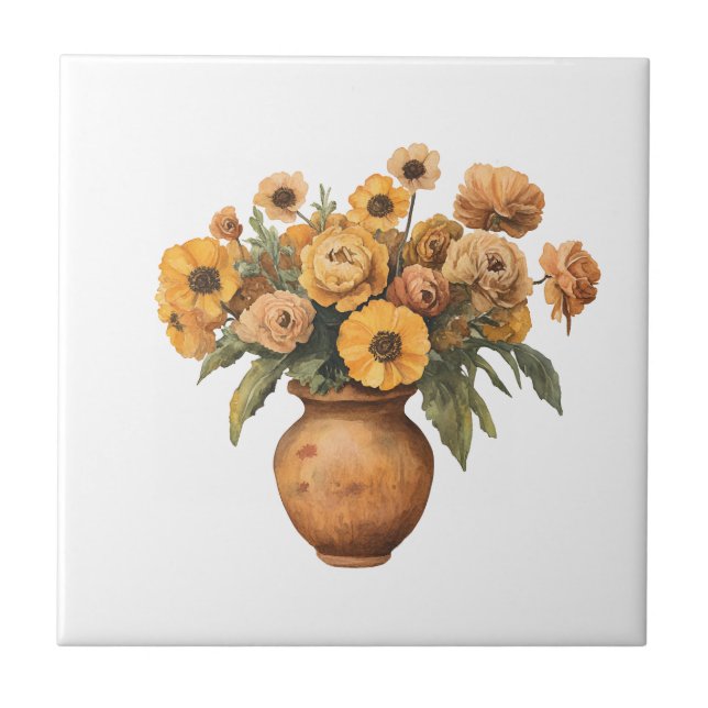 Italienischer Frühling Clipart Fliese (Vorderseite)