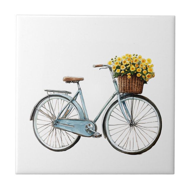 Italienischer Frühling Clipart Fliese (Vorderseite)