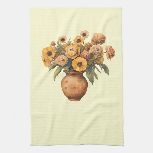 Italienischer Frühling Clipart Geschirrtuch (Vertikal)