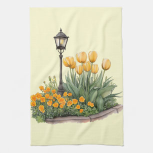 Italienischer Frühling Clipart Geschirrtuch