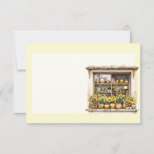 Italienischer Frühling Clipart Mitteilungskarte