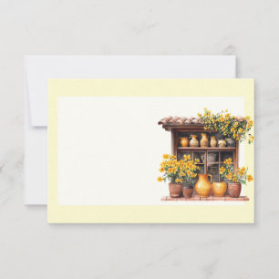 Italienischer Frühling Clipart Mitteilungskarte