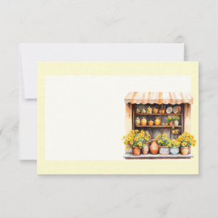Italienischer Frühling Clipart Mitteilungskarte