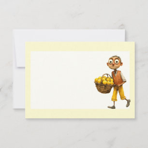 Italienischer Frühling Clipart Mitteilungskarte