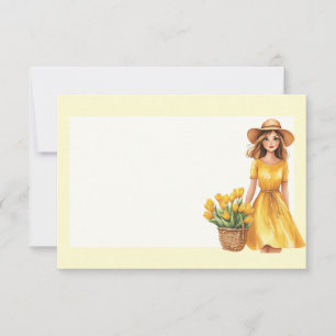 Italienischer Frühling Clipart Mitteilungskarte