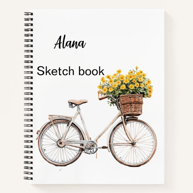Italienischer Frühling Clipart Notizbuch (Vorderseite)