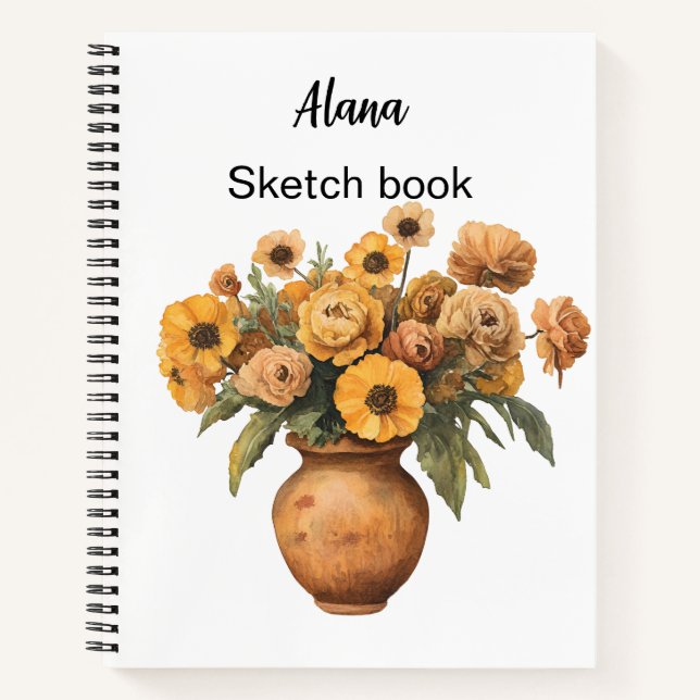 Italienischer Frühling Clipart Notizbuch (Vorderseite)
