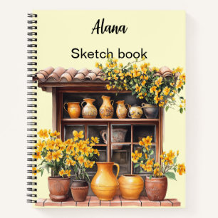 Italienischer Frühling Clipart Notizbuch
