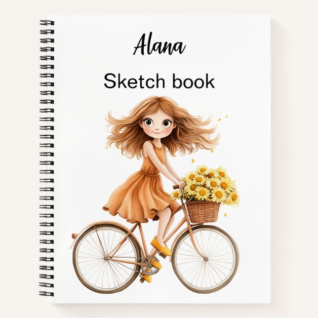 Italienischer Frühling Clipart Notizbuch (Vorderseite)