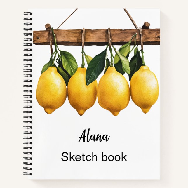 Italienischer Frühling Clipart Notizbuch (Vorderseite)