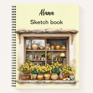 Italienischer Frühling Clipart Notizbuch