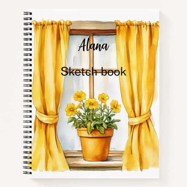 Italienischer Frühling Clipart Notizbuch (Vorderseite)