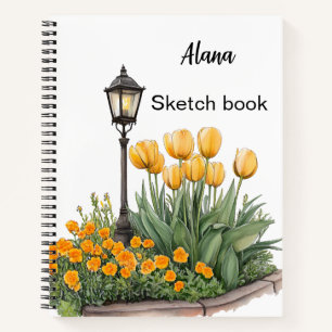 Italienischer Frühling Clipart Notizbuch