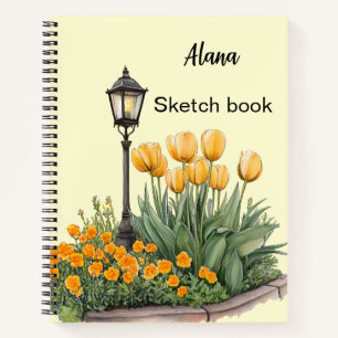 Italienischer Frühling Clipart Notizbuch