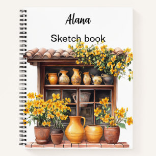 Italienischer Frühling Clipart Notizbuch