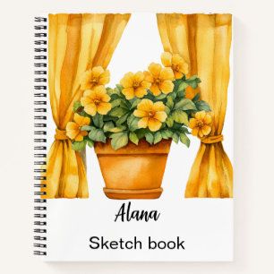 Italienischer Frühling Clipart Notizbuch