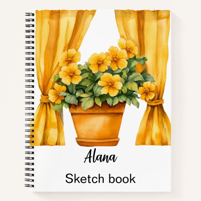 Italienischer Frühling Clipart Notizbuch (Vorderseite)