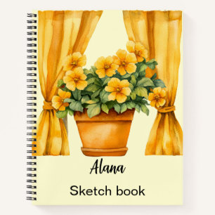 Italienischer Frühling Clipart Notizbuch