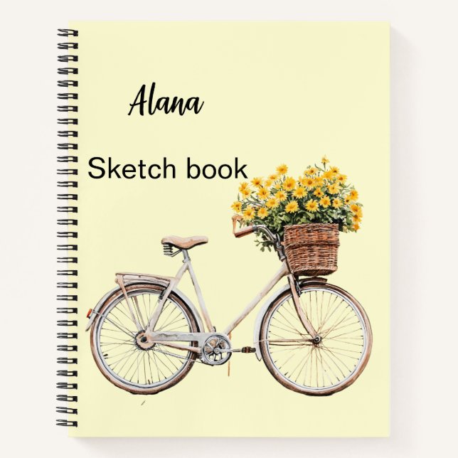 Italienischer Frühling Clipart Notizbuch (Vorderseite)