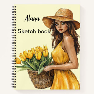 Italienischer Frühling Clipart Notizbuch