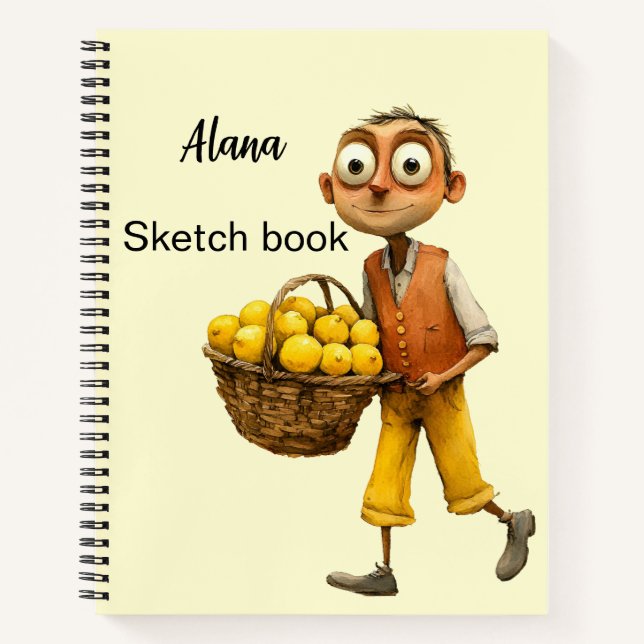Italienischer Frühling Clipart Notizbuch (Vorderseite)