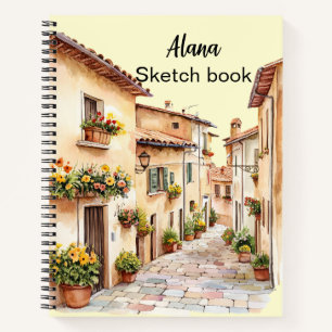 Italienischer Frühling Clipart Notizbuch