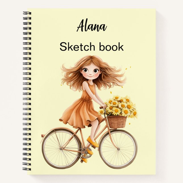 Italienischer Frühling Clipart Notizbuch (Vorderseite)