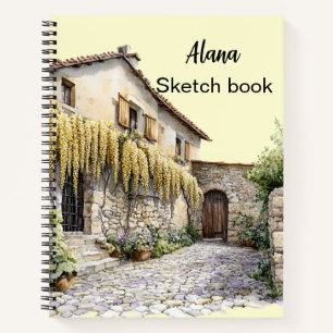 Italienischer Frühling Clipart Notizbuch