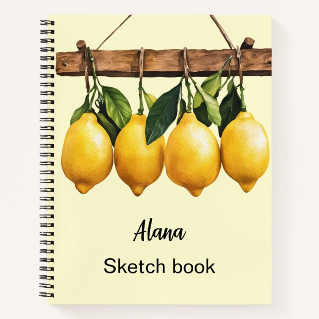 Italienischer Frühling Clipart Notizbuch (Vorderseite)