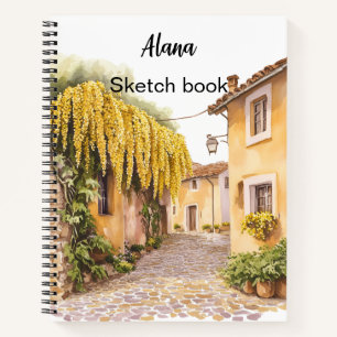 Italienischer Frühling Clipart Notizbuch