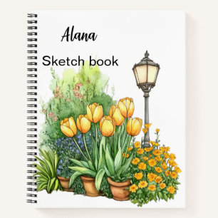 Italienischer Frühling Clipart Notizbuch