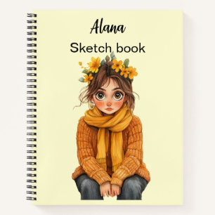 Italienischer Frühling Clipart Notizbuch