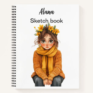 Italienischer Frühling Clipart Notizbuch