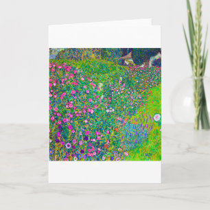 Italienischer Garten, Gustav Klimt Karte