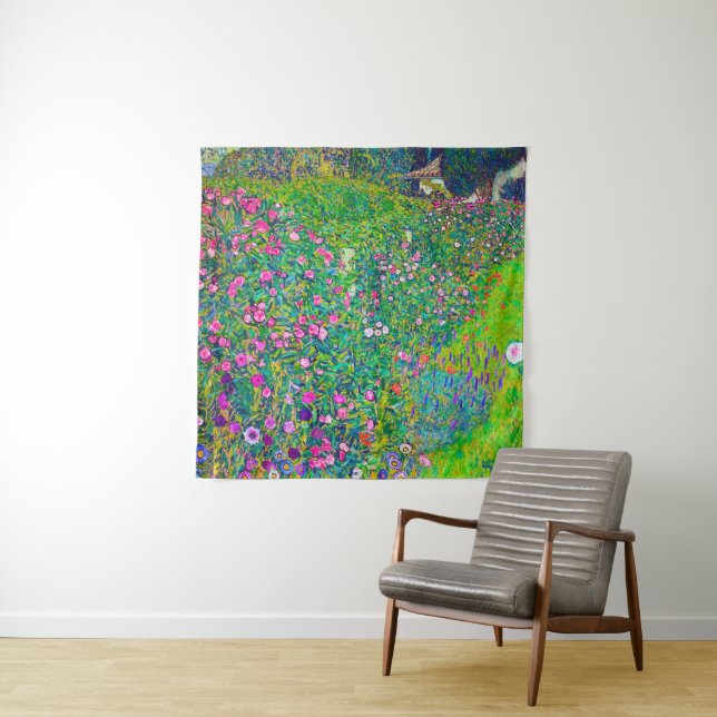 Italienischer Garten, Gustav Klimt Wandteppich (Beispiel)