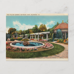 Italienischer Garten, Maymont Park, Richmond Virgi Postkarte