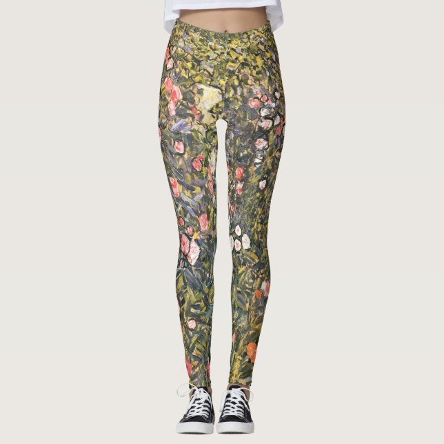 Italienischer Garten von Gustav Klimt Leggings (Vorderseite)