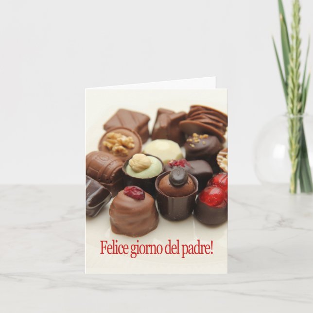 Italienischer Glückstag Vater Karte (Vorderseite)