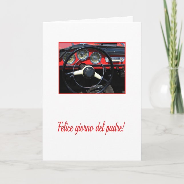Italienischer Glückstag Vater Karte (Vorderseite)