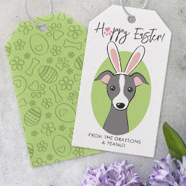 Italienischer Grauhund Grauer Hund Niedlich Ostern Geschenkanhänger