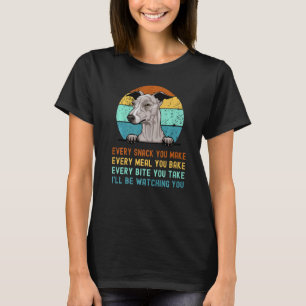Italienischer Grauhund Grauhund Hund Jeden Snack S T-Shirt