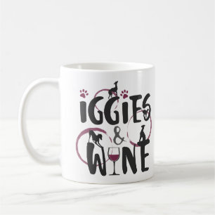 Italienischer Grauhund Hundebesitzer Weinliebhaber Kaffeetasse