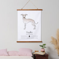 Italienischer Grauhund mit Paste und benutzerdefin