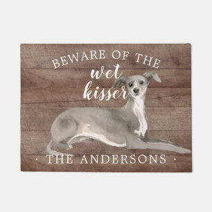 Italienischer Greyhound Dog Personalisiert Dog Mat Fußmatte