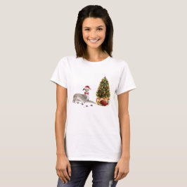 Italienischer Greyhound Funny Christmas Dog mit Ba T-Shirt