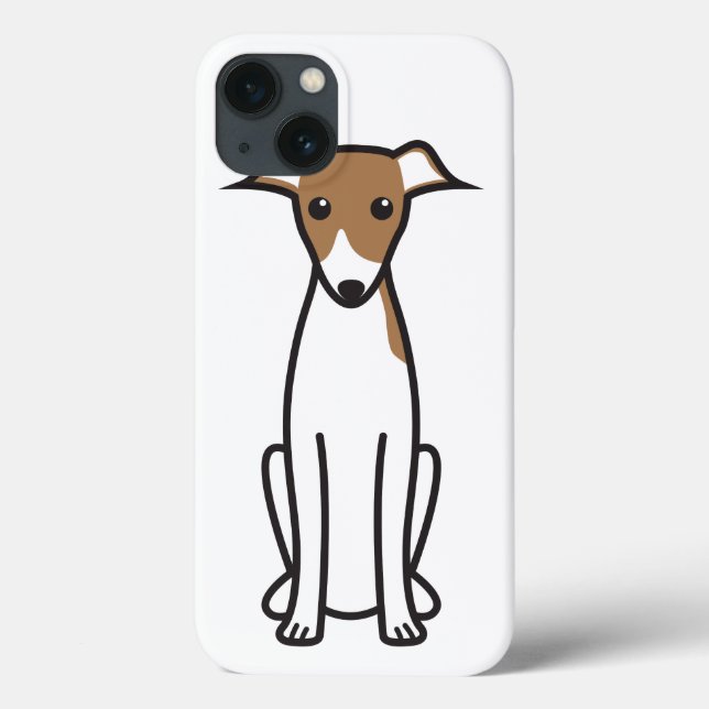 Italienischer Greyhound Hund Cartoon Case-Mate iPhone Hülle (Rückseite)