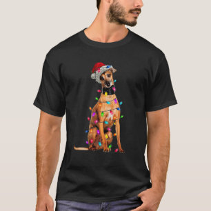 Italienischer Greyhound Hund Tree Weihnachtsbeleuc T-Shirt