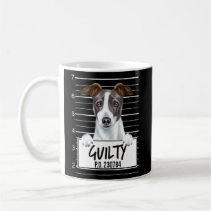 Italienischer Greyhound Mugshot Guilty Dog Kaffeetasse
