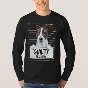 Italienischer Greyhound Mugshot Guilty Dog T-Shirt